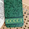 Retro Green Forest Luxury Designer Caso Classic Fashion Brand Fashion Shopsoof Phones Casos para iPhone 14 12 13 Pro Max 7 8 Plus