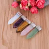 7 Chakra Amethyst Pendant Halsband Handgjorda Reiki Healing Crystal Amulet Stone Jewelry for Women Men