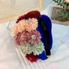 Pinces à cheveux Big Wide Chunky Flowers Bandeau Pour Femmes Fashion Side Élégant Joli Festival Floral Hairband Girls Party Jewelry