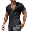 T-shirts pour hommes Chic Fitness Shirt Séchage rapide All Match Non-Fading Summer Men Sports T-Shirt Pullover Top