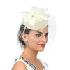 Bandanas Casamento Chapéu Fascinador Noiva Tiara Tiara Mini Presilhas de Cabelo Feminino Tiara Banquete Flor