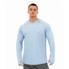 Męskie bluzy bluzy stałe kolor letni z kapturem z kapturem odzież przeciwsłoneczna luźna koszulka 230802