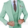 Men's Suits Thorndike 2023 Custom Light Purple Yellow Button Point Lapel Suit Groom Tuxedo Groomsmen Party 3 Piece