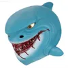 Party Masks Animal Cosplay Props Shark Costume Mask Novely Halloween Fancy Dress Party Latex Fish Head Mask L230803