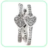 Exquisite 925 Sterling Silver Heart Stud Earring Original Box for Aryuring Hearts Hoop Earrings Luxury Designer Jewelry Women Earrin2472386