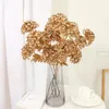 장식 꽃 황금 인공 식물 유칼립투스 잎 홈 크리스마스 장식 거실 책상 파티 결혼식 휴가 꽃꽂이