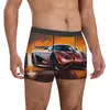 Slip Ultimate Sports Car Sous-vêtements Graphic Cartoon Male Boxer Brief Funny Trunk Print Oversize