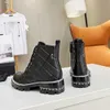 Дизайнерские сапоги женские ботинок на громком канале Зимние канал Boot Martin Leather Platform Letter Ccity Blonde Woman Shoes gffggd