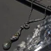 Hanger Kettingen Dark Punk Style Serpentine Water Drop Natuursteen Ketting