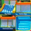 Bouncers Infláveis Playhouse Baloiços YARD Bounce House Bouncy Castle com Slide para Crianças 512 Outdoor BackyardIndoor Jump Toddlers Party 230803