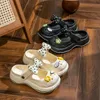 Zomer Vrouwen Slippers Dikke Bodem Home Slides Vrouwen Sandalen Leuke EVA Holle Outdoor Sandalen Vrouwelijke Strand Antislip Platform schoen