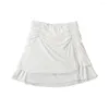 Рабочие платья Bazaleas 2023 Summered Whord Women Suit Fashion Top Top и Split Mini Skirt Set Two Piece для