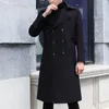 Men's Trench Coats Arrival Fashion Large Autumn Men Long Style Knee Over Windbreaker Youth Loose Coat Casual Size M L XL 2XL 3XL