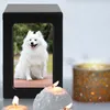 Other Cat Supplies Pet Urns Beautiful Cremation Urn With Picture Frame Dog Wooden For Beloved Pets 230802