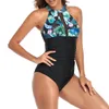 Women's Swimwear Swimsuit women's lace mesh large size pleated conservative European and American onepiece swimsuit explosion style plus color 230802