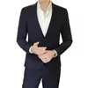 Mäns kostymer 2023 High-End (Blazer Western Pants) British Wedding Suit Fashion Business Casual Trend Handsome Blazer Two-Piece Set