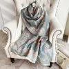 New Autumn and Winter Shawl with Office Nap Blanket Imitation Cashmere Scarf Printed Tassel Warm