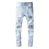 Mens Designer Jeans Ripped Biker Slim Fit Motorcycle Denim For Men s Top Quality Fashion jean Mans Pants pour hommes real jeans CHG23080323