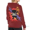 Herren-Kapuzenpullover, Herren-Sweatshirt für Damen, lustiger Super Smash Bros. Ness Silhouette-Druck, lässiger Kapuzenpullover, Streatwear