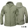 Heren Jassen Militaire Outdoor Mannen Shark Skin Soft Shell Tactische Waterdichte Windjack Leger Combat Jas Hooded Bomber Jassen 230802