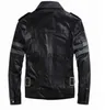 Motorcykelkläder Gentlemen Cavalier PU Läderjacka för Resident Evil 6 Game Cosplay Jacket för Biohazard Motorcykel Fashion Ytterkläderrock X0803