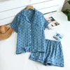 Женская одежда для сна Летняя пижама короткие шорты с коротки
