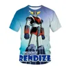 Erkek Tişörtleri Anime Grendizer T-Shirts UFO Robot Goldorak 3D Sokak Giysesi Erkek Giyim Üstleri Harajuku Hip Hop Yaz Sweatshirt Tees Y2K 230802