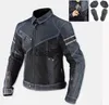 Motorcycle Apparel JK006 summer leisure denim mesh coat racing motorcycle riding jacket suit men heavy motorcycle Rider with Protection x0803