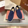 Loro Piano Top-quality Classic Suede Slip on Atmospheric Flat Casual Light Lazy Shoes Couple Slip-on Shoe High Quality