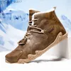 Stivali Stivali da neve da uomo invernali con piumino caldo stivali di cotone Scarpa singola da uomo scarpe casual Z230803