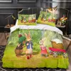 Bedding sets Sets Peter the Rabbit Australia Europe USA Full Queen King Size Quilt Duvet Cover Pillow Case 2 3 Pieces 230802