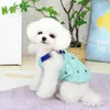 Vêtements de chien belle robe imprimement imprimé respirant des applications larges larges