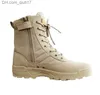 Buty mody męskie buty zimowe skórzane buty wojskowe oddychające armii bojowe buty plus rozmiar buty męskie buty turystyczne 385 Z230803