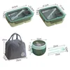 Lunch Boxes Portable Lunch Box Lunch Bags for Children School Office Bento Box with Tableware Thermal Bag Complete Kit Microwavable Heating 230802