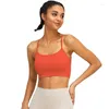 Yoga Outfit Antibom Soutien-Gorge Respirant Nude Running Sous-Vêtements de Sport Femmes Cross Back Fitness Gilet