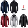 Hommes Vestes Hommes À Capuche Épais Polaire À Manches Longues Manteau Hiver Hommes Chaud Hoodies Manteaux Veste Outwear Trench