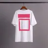 Chemise Hommes Femmes Designers T-shirts Offs Tops Lâche Homme Casual S Vêtements Streetwear Shorts Manches T-shirts Taille Offes White266