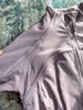 ll女性リバージッパージャケットヨガウェアロングスリーブジャケットスポーツトップカジュアルアウトフィット5色
