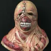 Party Masks Halloween Zombie Mask Scary Tyrant Horror Mask Cosplay Nemesis Costume Props Horror Movie Latex Masks L230803