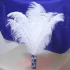 50st Lot 6-26 tum Ostrich Feather White Plume Wedding Party Table Centerpiece Desktop Decoration Plysch Chile Decor232h LL