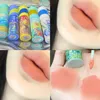 Lip Gloss Oil Painting Art Nude Matte 5 Color Waterproof Lasting Velvet Liquid Lipstick Non-stick Cup Mud Makeup Cosmetics