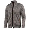 Maglioni da uomo Inverno Fleece Ticker Maglione Cappotto Alf Zipper Dolcevita Pullover caldo Qualità maschile Slim lana lavorata a maglia 4XL