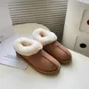 Australien Snow Boots Designer Womens Mini Boot Platform Ankle Warm Fur Booties Australian Fluffy Fuzz Mule Tazz Slippers