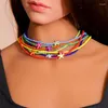 Tour de cou plage Style riz Zhuhai étoile collier bohème mode personnalisé tissé à la main collier pour les femmes