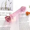 Giocattoli anali Dildo di vetro Rosa rosa a forma di fiore Vaginale anale Butt Plug Self Comfort Masturbatore Giocattoli del sesso per donna 230803