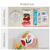 Chinese Style Products Punch Needle Embroidery Starter Kits Include Fabric with Pattern Yarns Embroidery Hoops for Rug-Punch Pinch Needle For Gift R230803