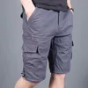 Shorts pour hommes été 2023 hommes décontracté mode Cargo mâle armée Workoutshort coton grande poche pantalon court 5XL