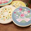 Chinese Style Products Easy DIY Embroidery Starter for Beginner Flower Printed Pattern Cross Stitch Set Needlework Hoop Handmade Sewing Art Craft R230803
