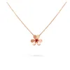 Fashion Clover Necklace Pendant Designer Diamond Mini 3 Leaf 18K Gold Plated Women Girl Jewelry Wedding Gift