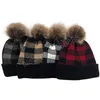 Gebreide wollen muts voor dames Skullies Winter Warme luxe muts voor dames Cap Outdoor Ski Girls Hat Mutsen Christmas Snow Hat